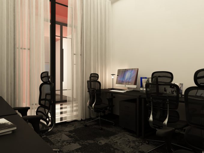 office space with fully furnished